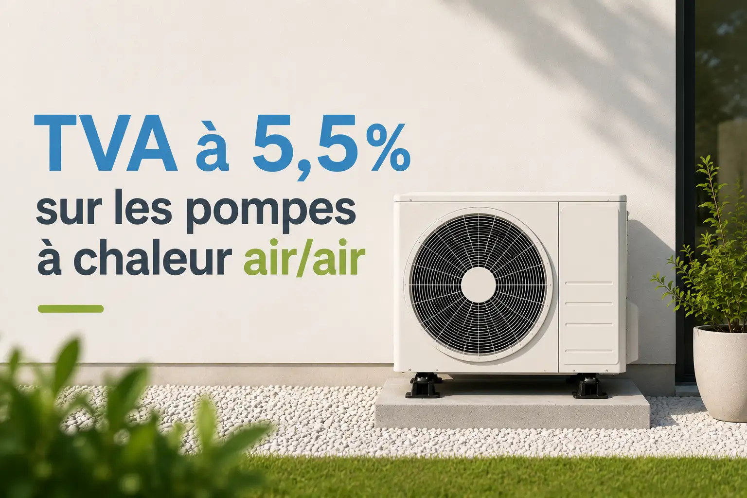 TVA à 5,5% sur les pompes à chaleur ai/air Nancy