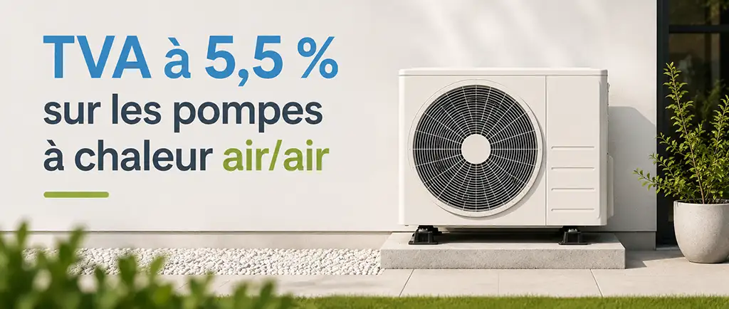 TVA à 5,5% sur les pompes à chaleur ai/air Nancy